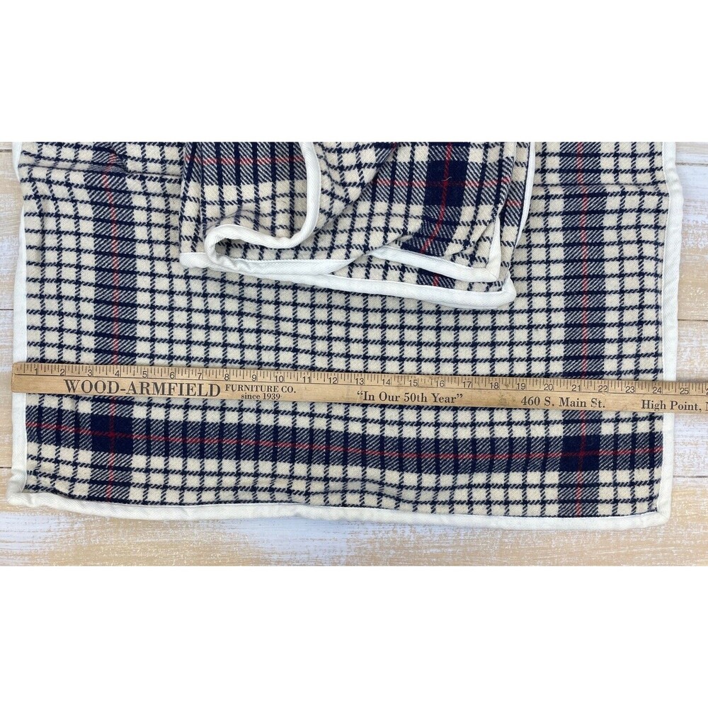 Lauren Ralph Lauren 100% Wool 24x24 Plaid Sham Pillow Covers Set of 2 - Picture 5 of 9